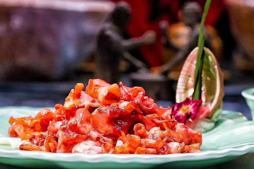 闽菜课堂 第十期｜淡糟香螺片：舒展似花，脆嫩鲜爽！